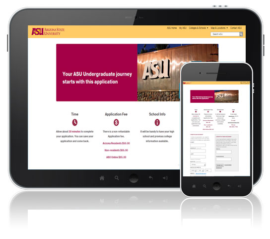 ASU mobile site